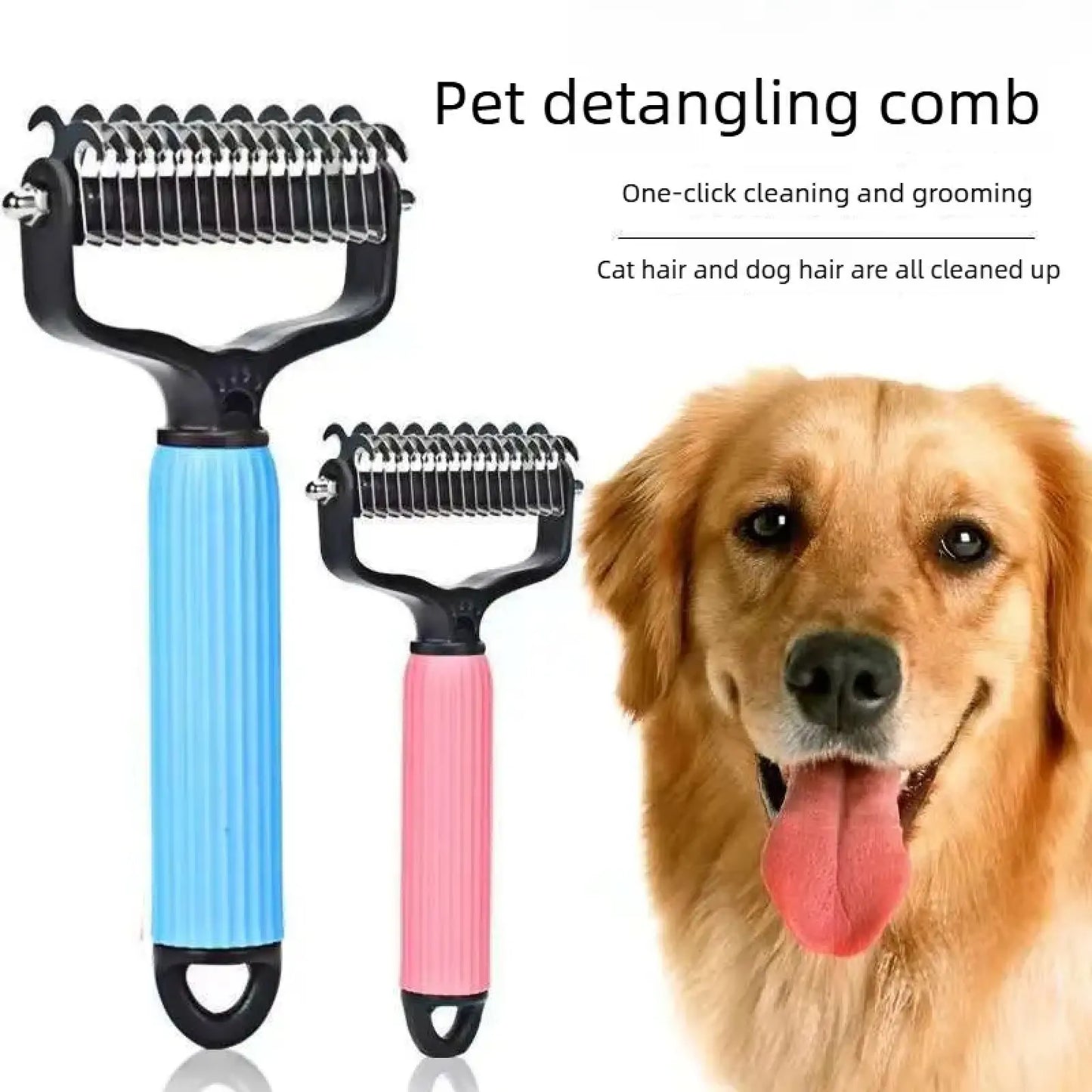 Zorello™ Dual-Sided Deshedding & Detangling Comb