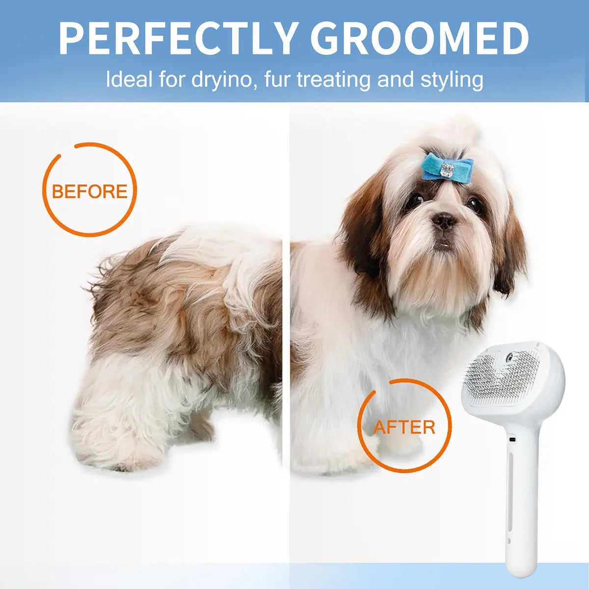 Zorello™ 3-in-1 Self-Cleaning Pet Spa Brush