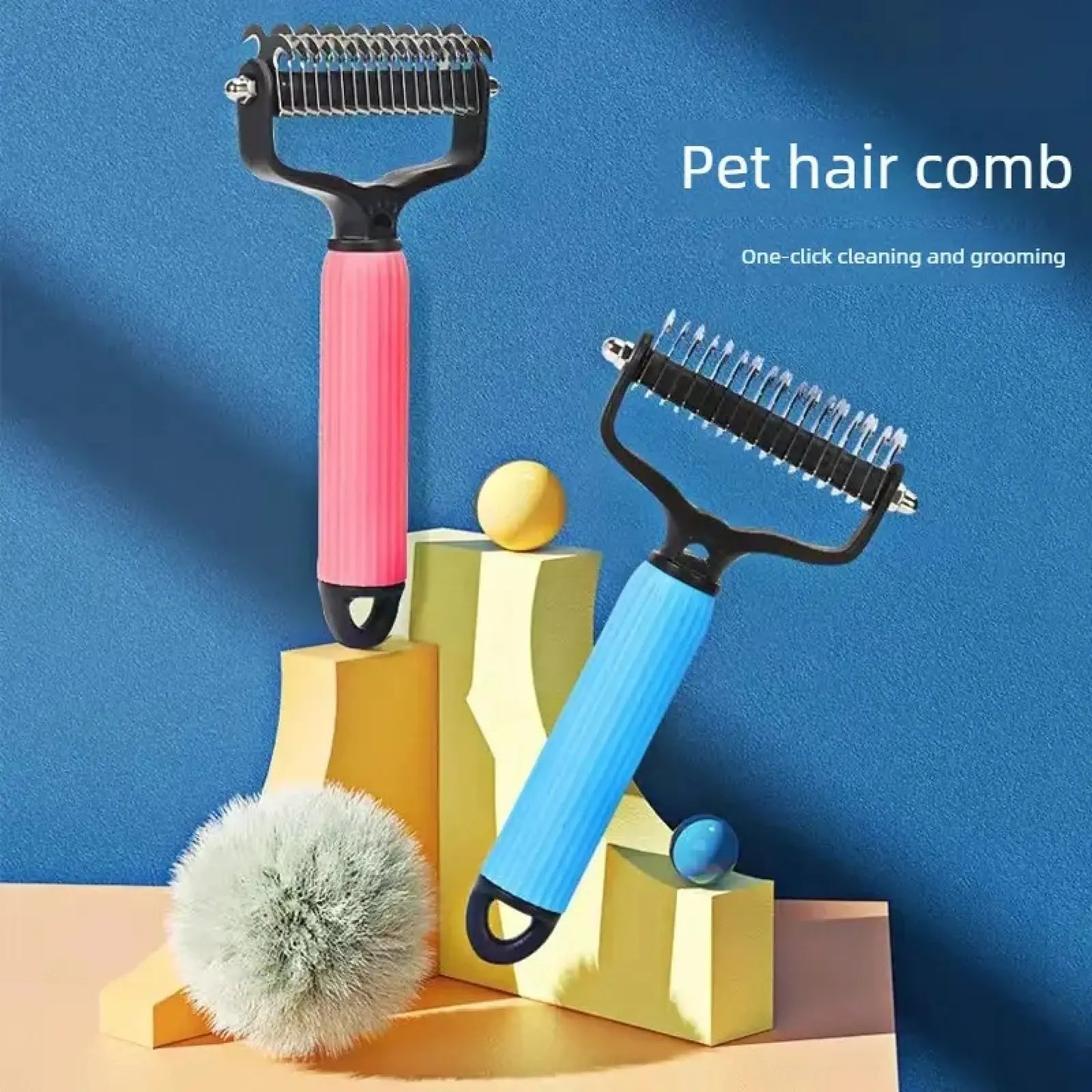 Zorello™ Dual-Sided Deshedding & Detangling Comb