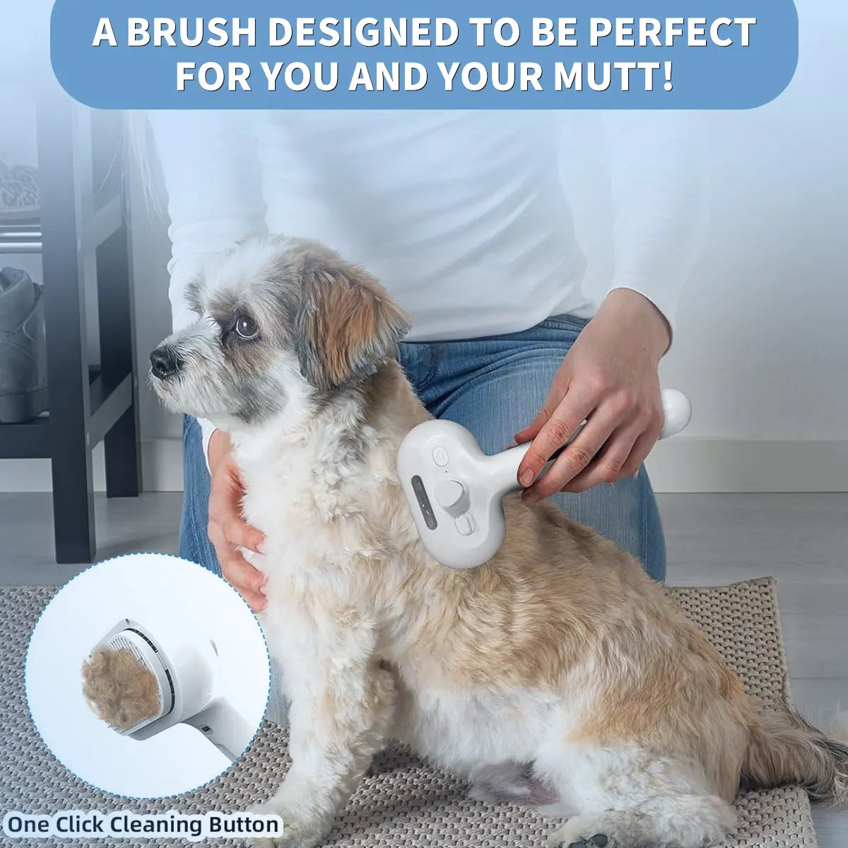 Zorello™ 3-in-1 Self-Cleaning Pet Spa Brush