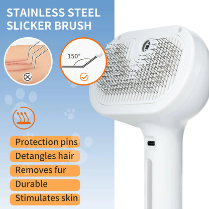 Zorello™ 3-in-1 Self-Cleaning Pet Spa Brush